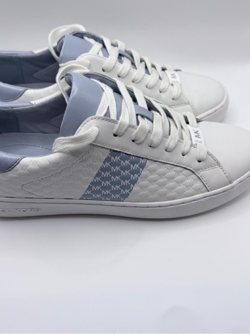 MICHAEL Michael Kors Women's Colby Sneakers in the Pale Blue colorway - Picture 4 of 10